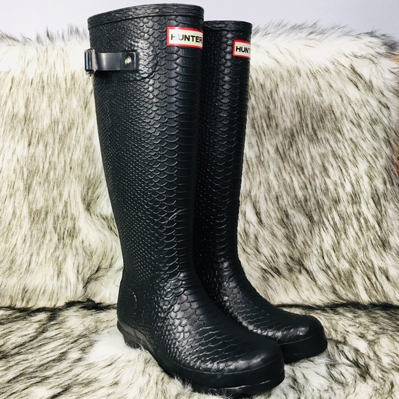Hunter Shoes - Hunter Carnaby Boa Tall Wellington Boots 5